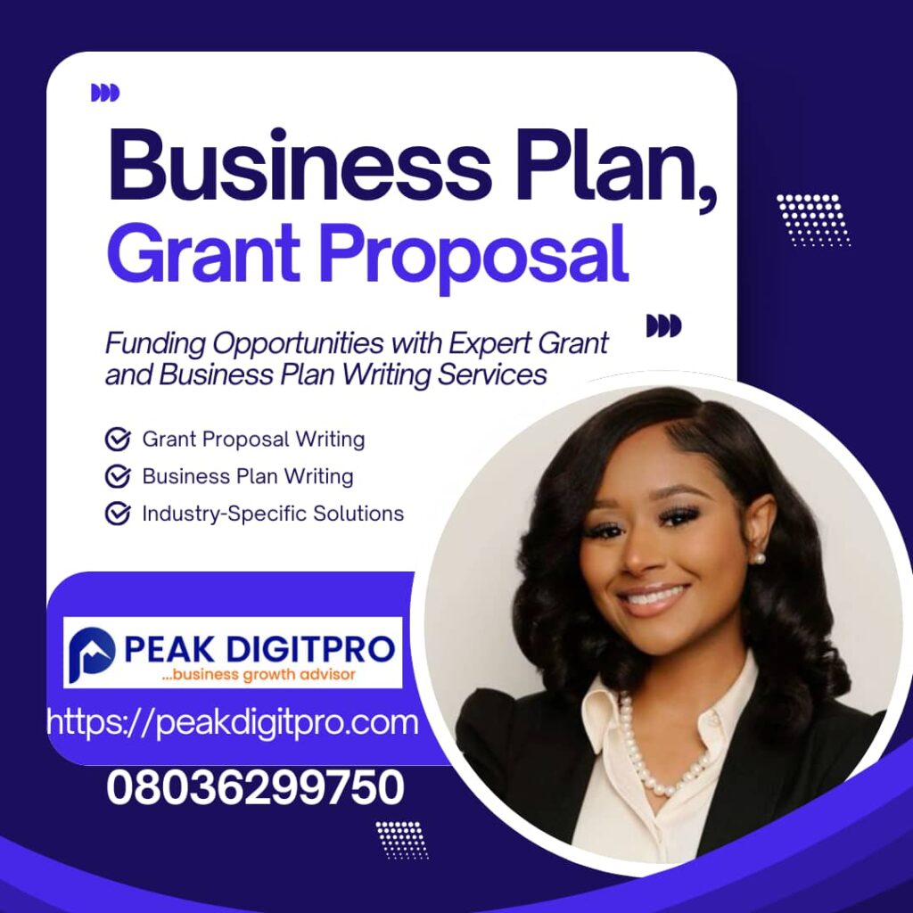 business plan and grant writing
